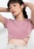 Origin by Zalora pink Soft Rib Tie Crop Top made from Tencel 32B44AA5CD038DGS_3