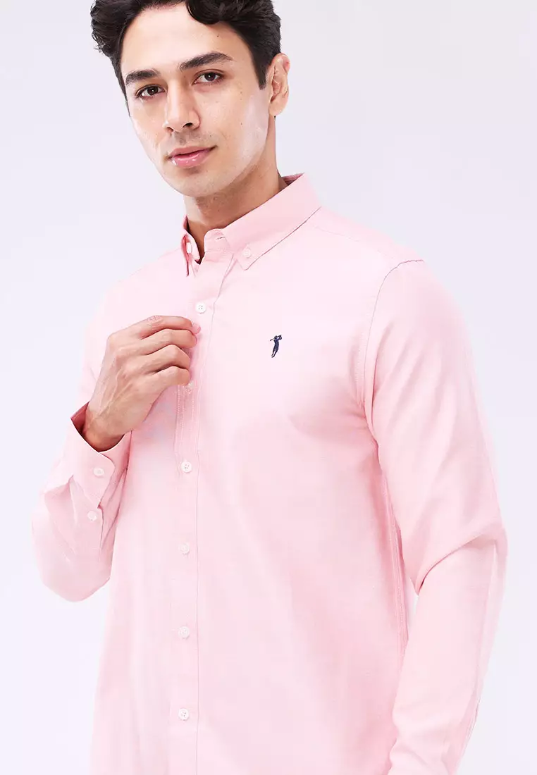 Woven Polo Long Sleeve