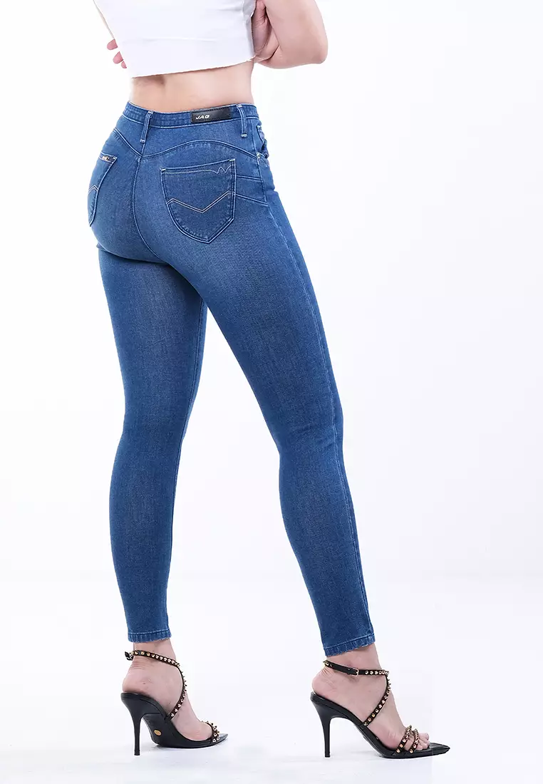 Buy JAG Jag Ivana Jeans in Faded Denim Blue 2024 Online | ZALORA ...