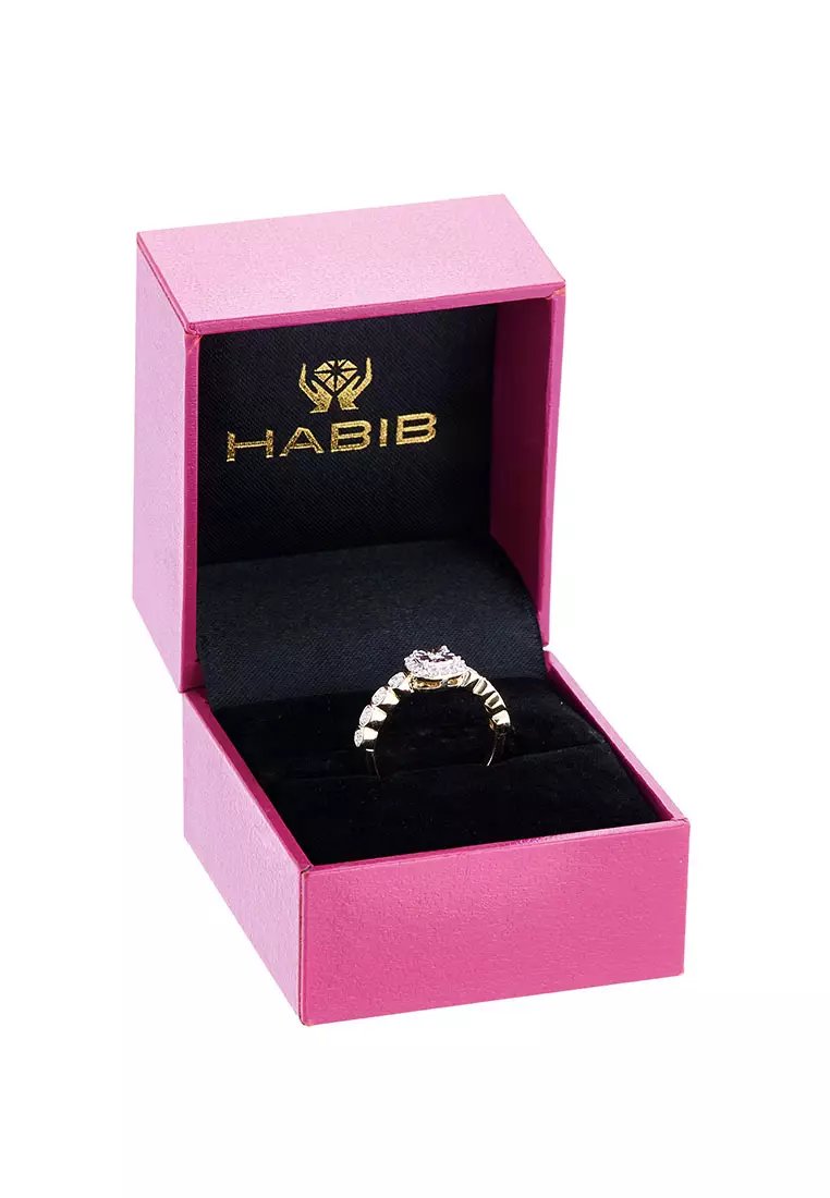 HABIB Halo Diamond Ring in 375/9K Yellow Gold 264840922(YG)