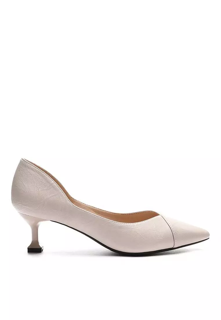 Discount on Twenty Eight Shoes  shoes - SKU: 5cm Faux Lamp Leather Pointy Pumps 6208-3