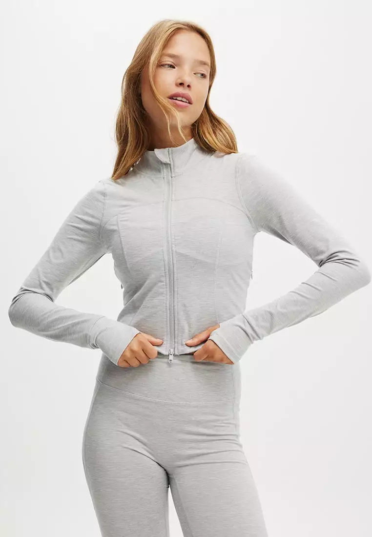 Ultra Soft Contour Long Sleeve Zip Through
