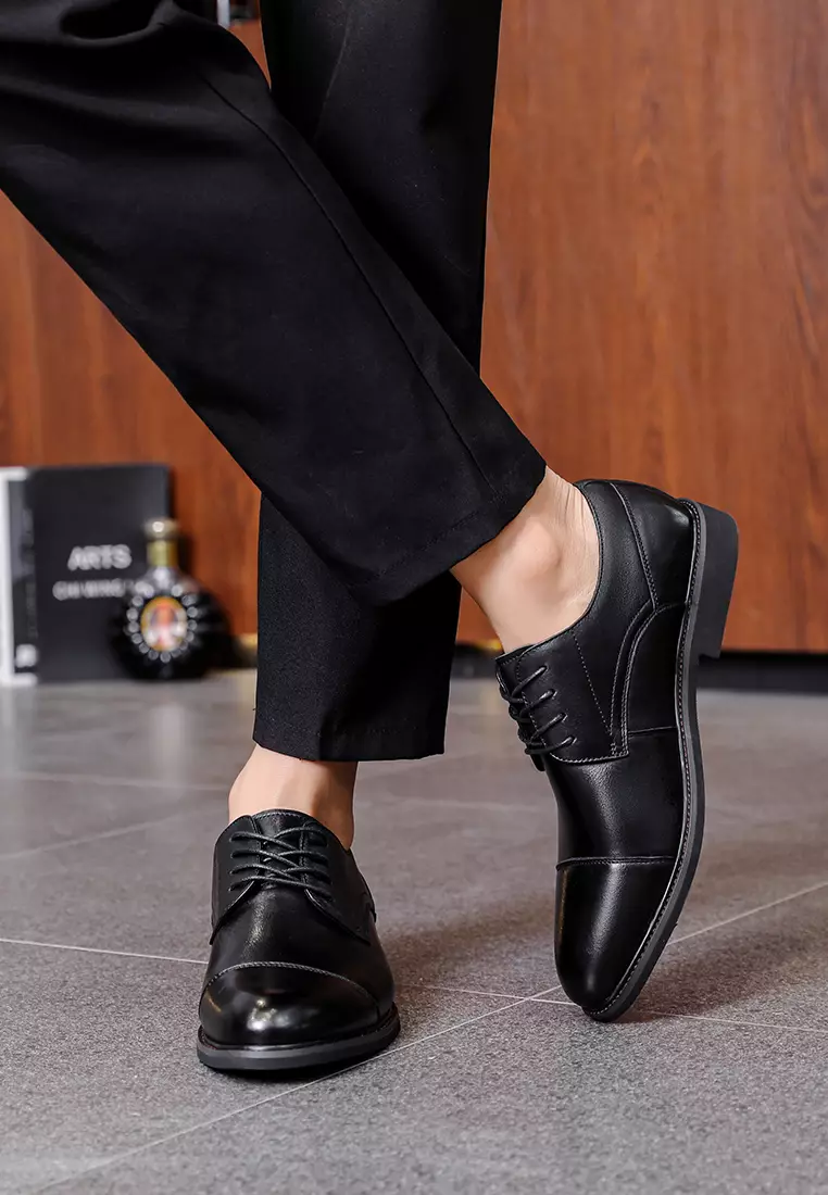 Buy Twenty Eight Shoes Grain Leather Cap Toe Business Shoes MK5004