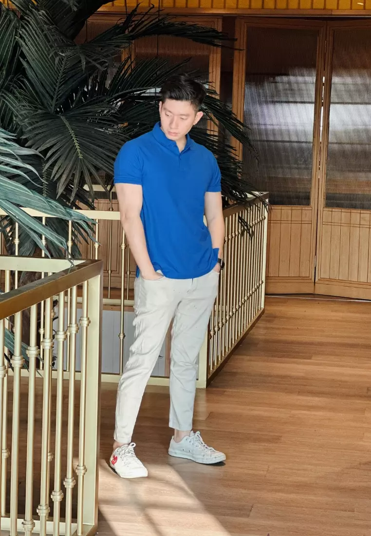 Kale Park Dark Blue 02 / Kaos Polo Pria Lengan Pendek Kerah / Polo Shirt Slim Fit