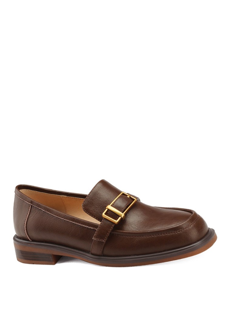 VANSA Fashion Belt Buckle Loafers VSW-F030308-14