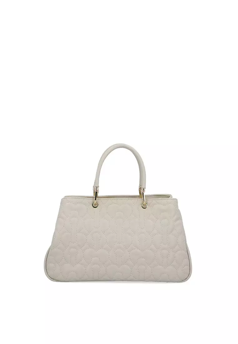 Vega Quilted Top Handle - Nude