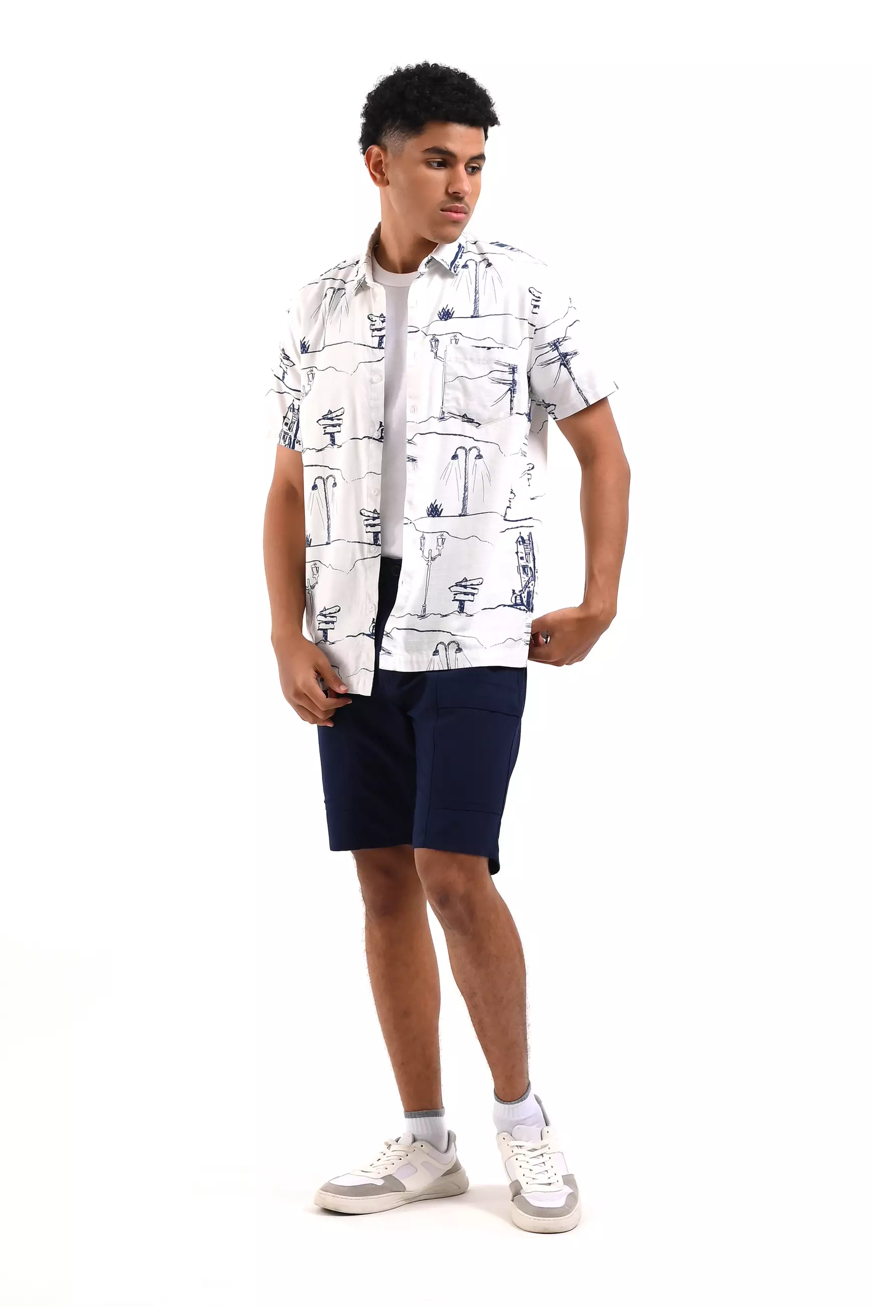 MANZONE celana pendek bermuda MULTI - NAVY