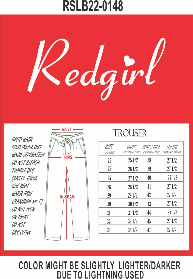 Colored Long Pants Trouser