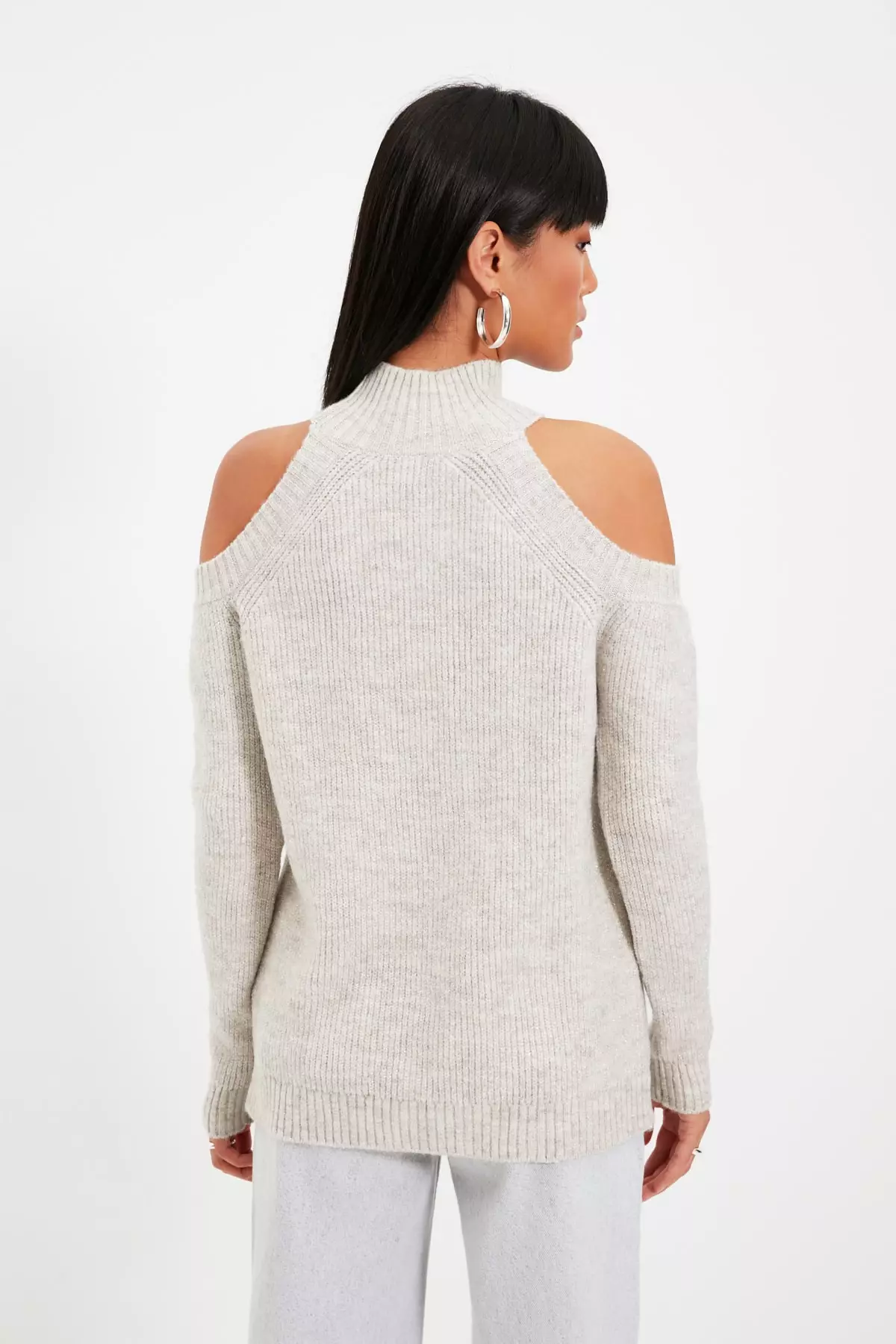 Window/Cut Out Detailed Knitwear Sweater