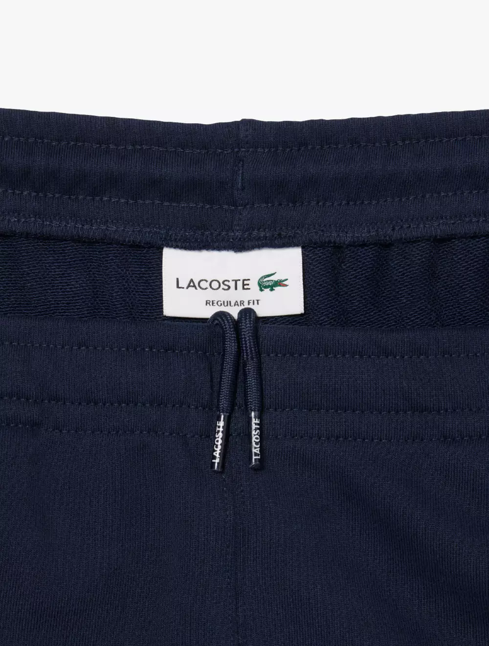 Logo Trim Cotton Fleece Shorts - Blue
