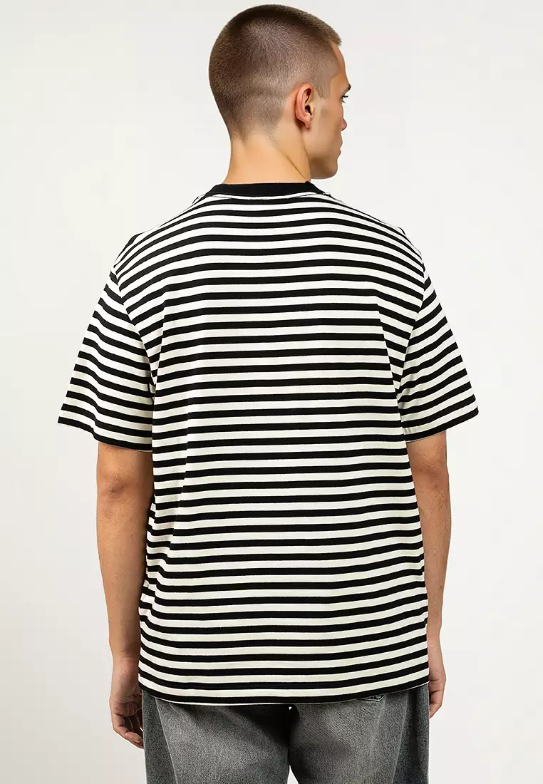 Stripe Jersey Monologo Tee - Calvin Klein Jeans