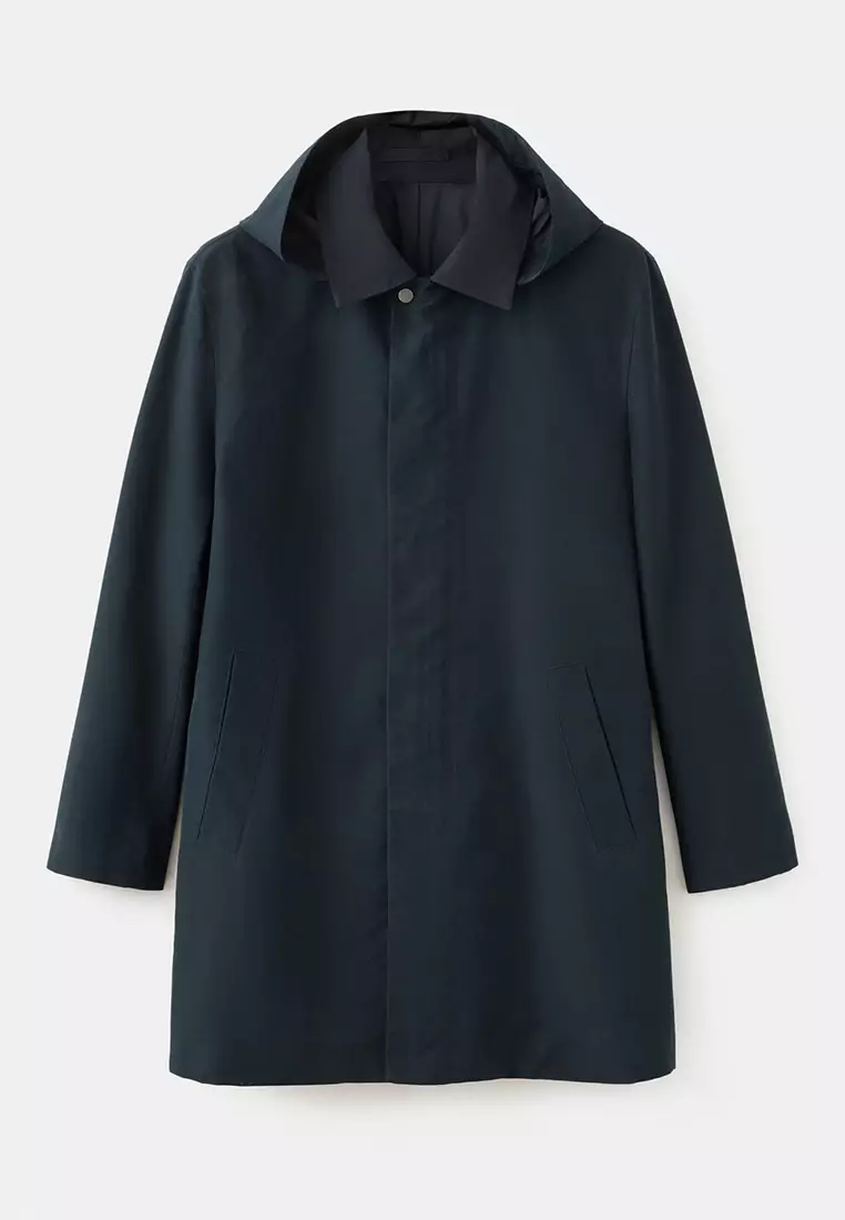 Water-Repellent Parka Jacket With Removable Hood