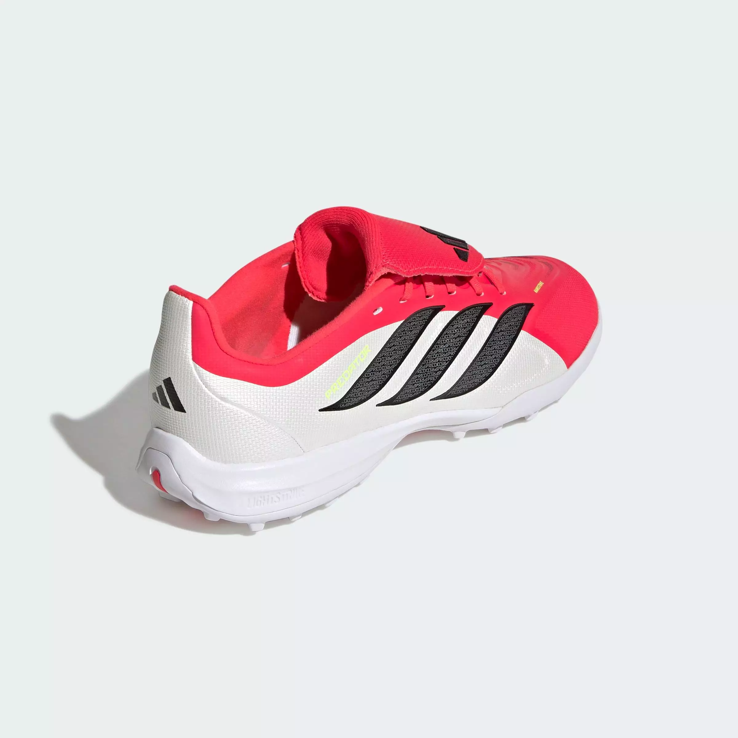 Football PREDATOR LEAGUE Fold-Over Tongue Turf Football Shoes Kids Unisex Red JR7917