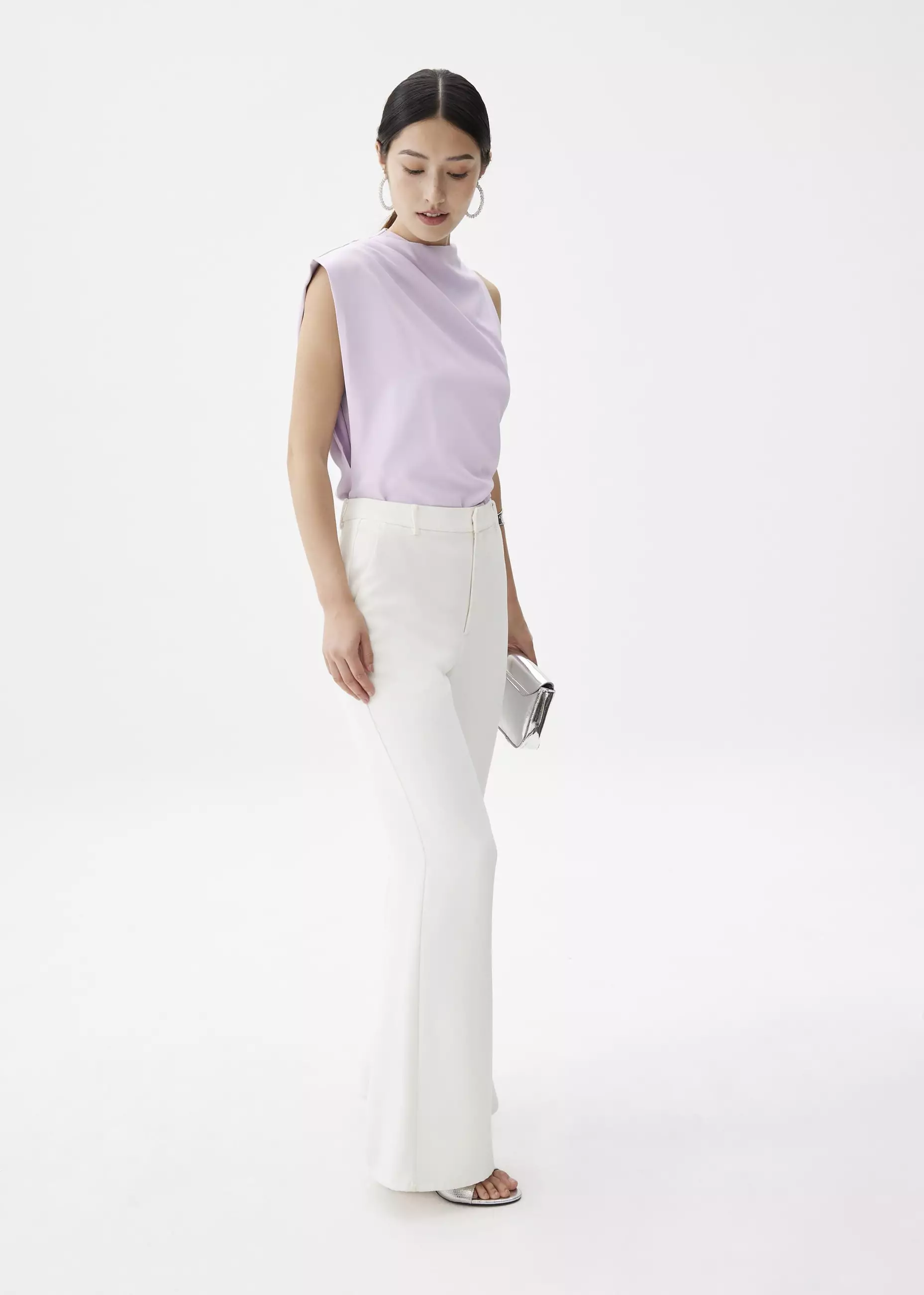 Atasan Wanita - Maya Asymmetric Drape Blouse