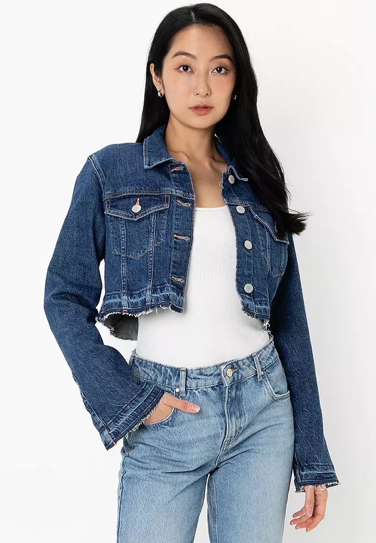 Pull and bear denim jacket womens hotsell