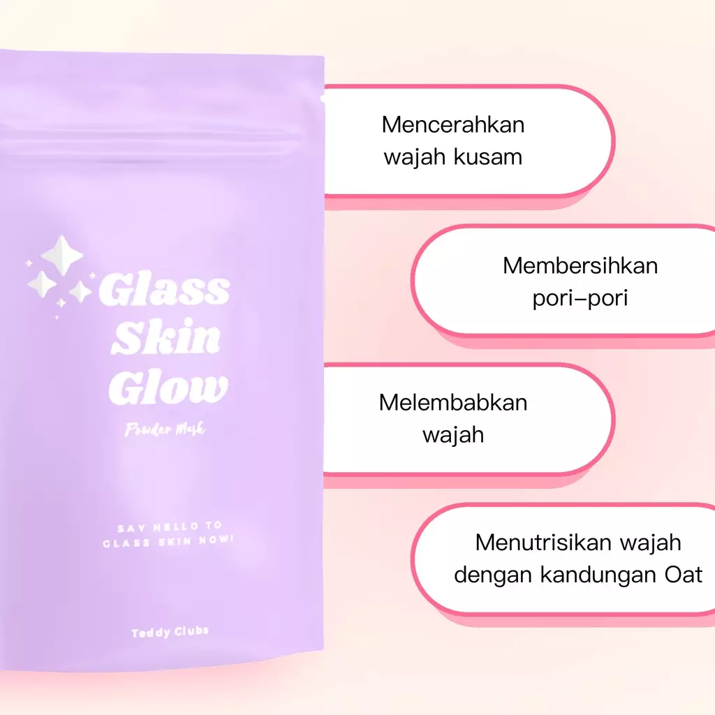 TEDDY CLUBS GLASS SKIN GLOW MASK 30GR