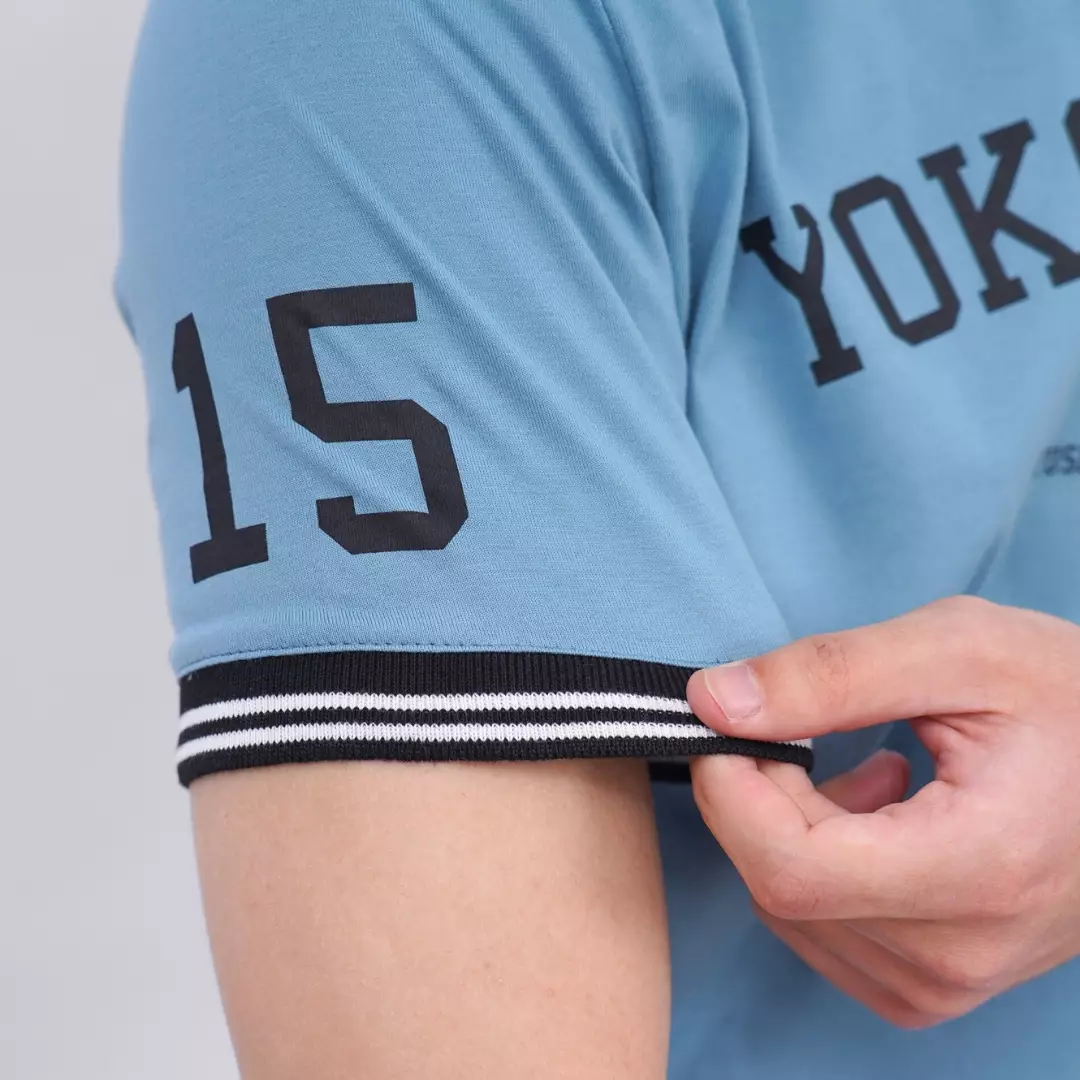 Ryusei Kaos Pria Yokohama Smoke Blue