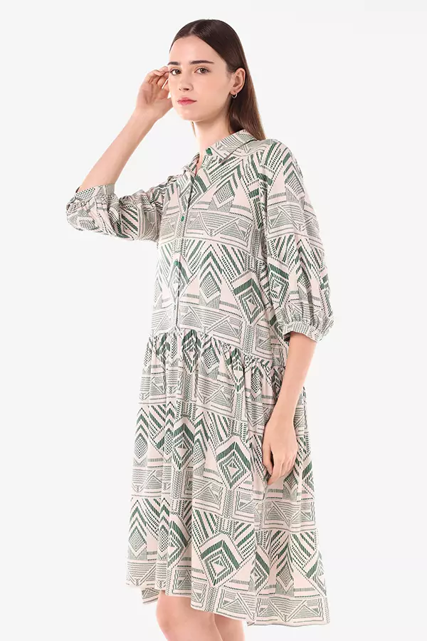 Minimal Moxy Dress Green Warna Green