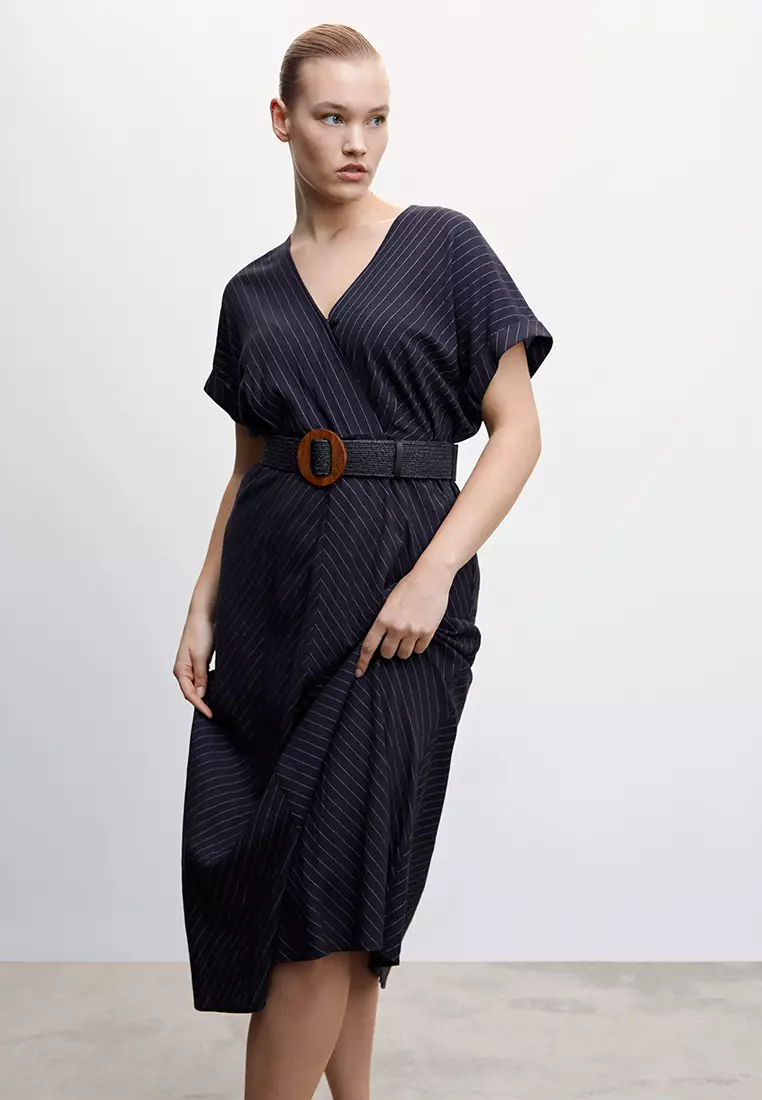 Pinstripe Print Dress