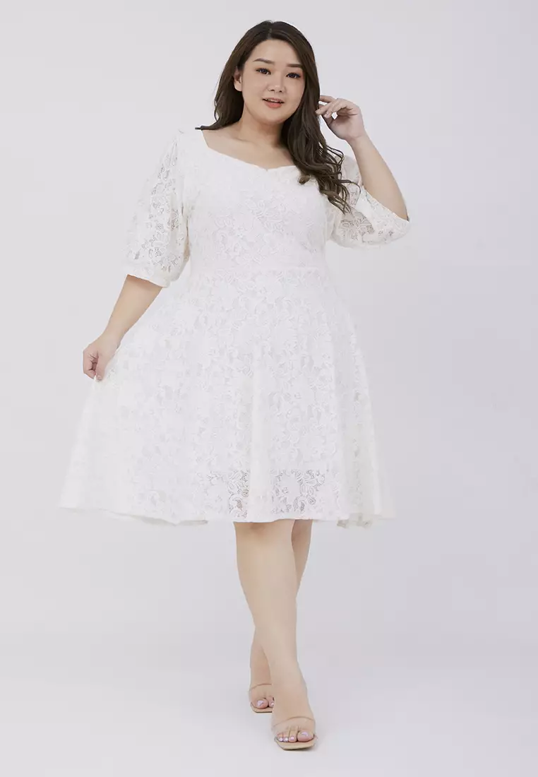 Plus Size Dress Ji Soo Broken White
