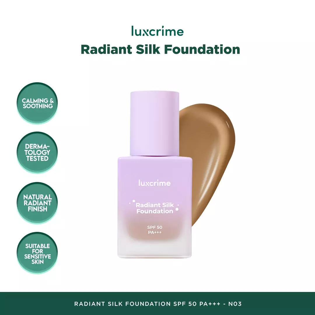 Luxcrime Radiant Silk Foundation SPF 50 PA+++ - N03