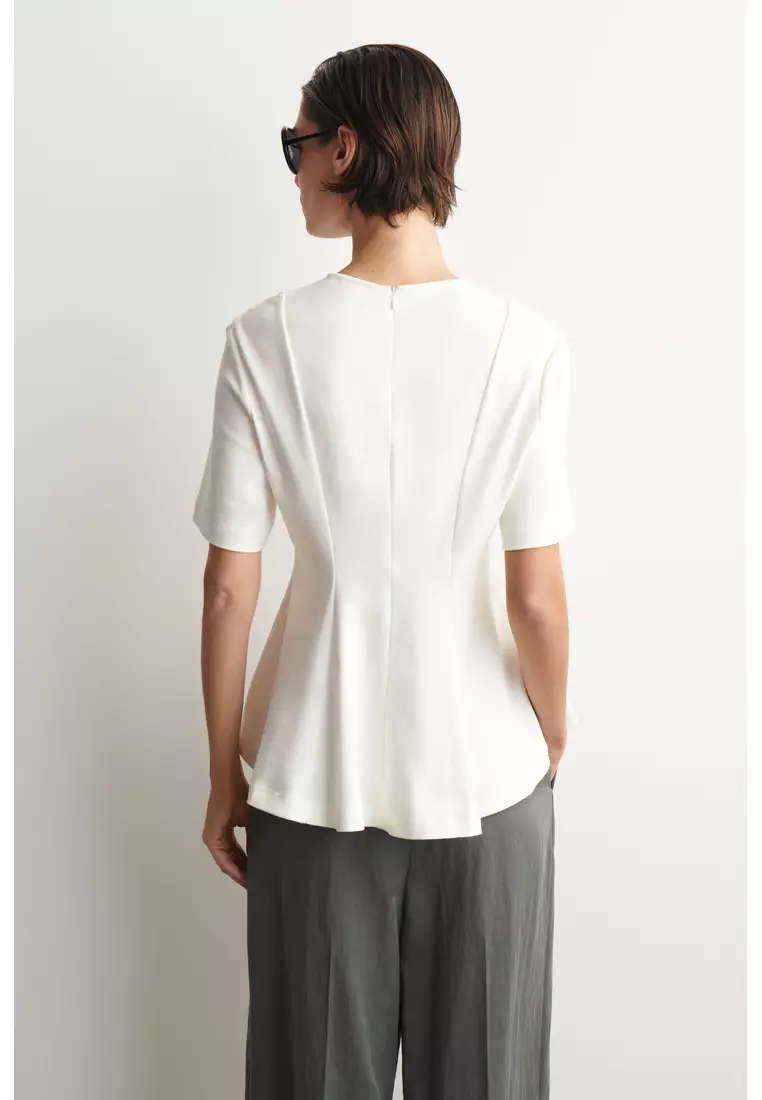 WAISTED COTTON T-SHIRT