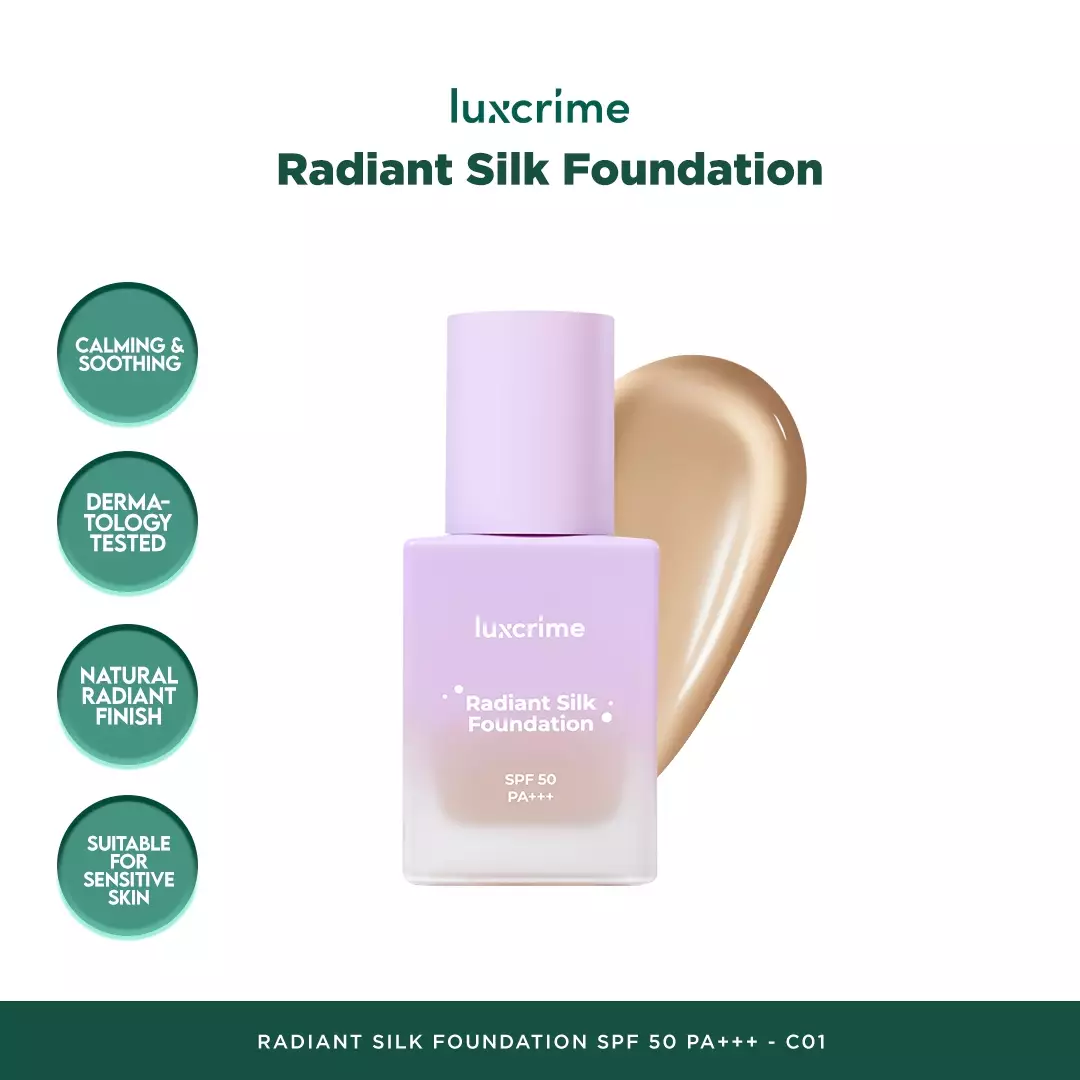 Luxcrime Radiant Silk Foundation SPF 50 PA+++ - C01