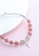 ZITIQUE silver Women's Strawberry Quartz Beads & Key Pendant Bracelet - Silver B8676ACCDD1128GS_3