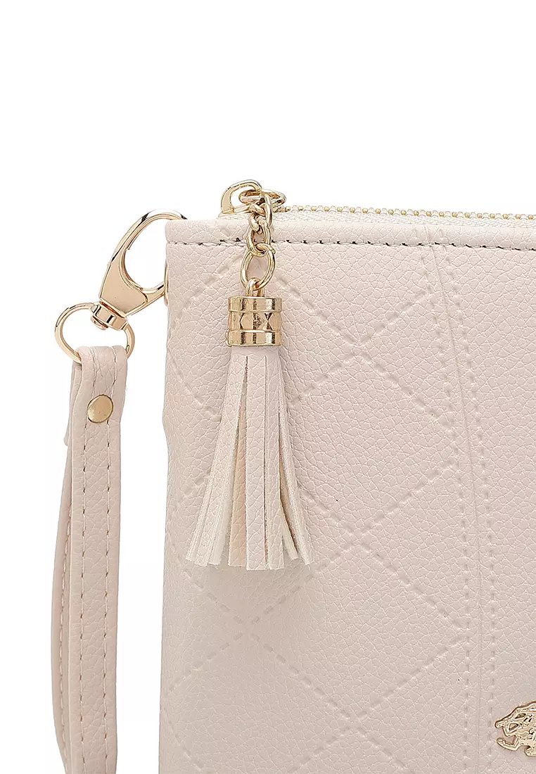 Women's Long Zipper Wallet / Purse - Creamy White