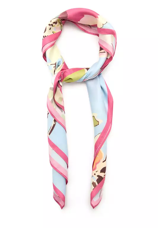 Floral-Print Scarf