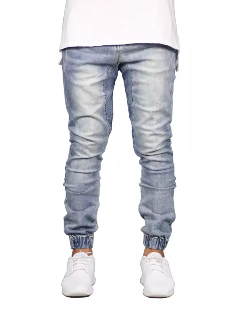 Mens jean jogger pants sales