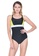Sunseeker black Sports One-piece Swimsuit B6E2BUSDD14334GS_1