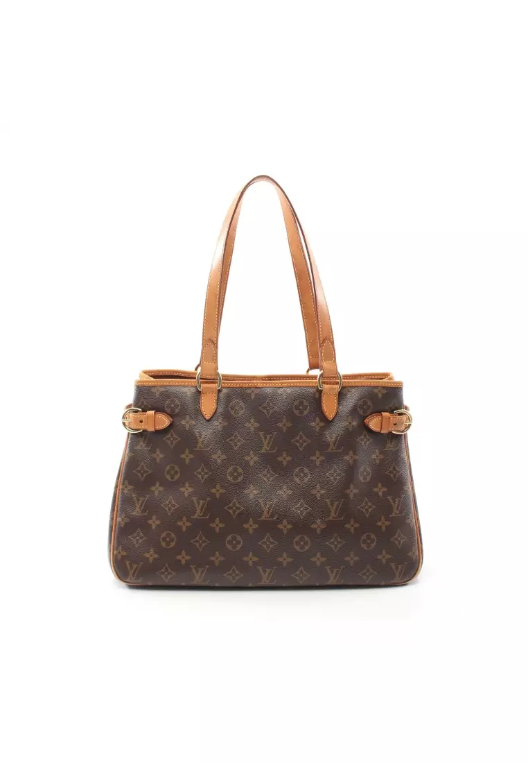 Authentic Louis Vuitton Classic Monogram Horizontal Batignolles Tote Shoulder Bag