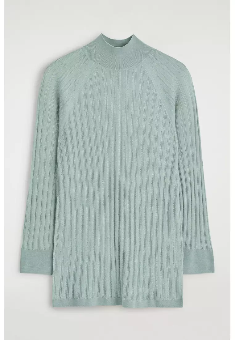 SHEER KNITTED SILK TOP