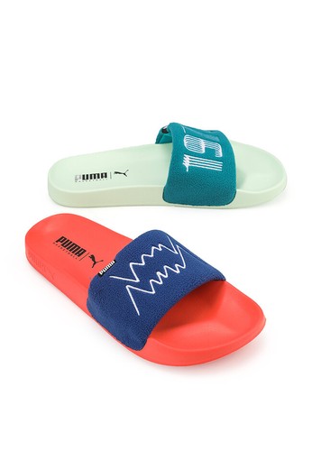 PUMA blue Leadcat 2.0 Bb Pop Art Slides 51C15SH948EAB1GS_1