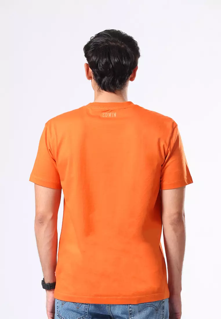 T-SHIRT CLASSIC ORANGE PEPPER Kaos Casual Pria Lengan Pendek
