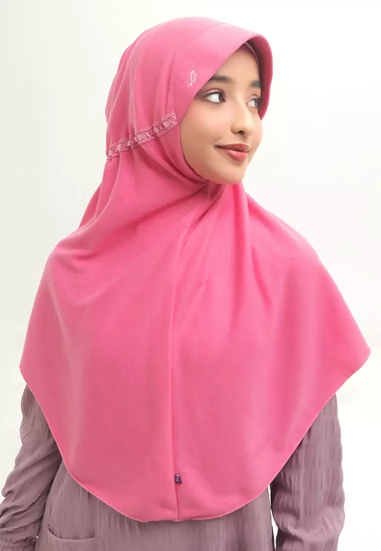 RABBANI - Kerudung Sekolah Instan Innova KAA S - Pink Sedang