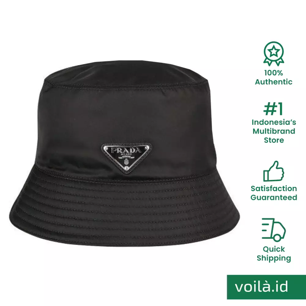 Prada nylon hotsell bucket hat black