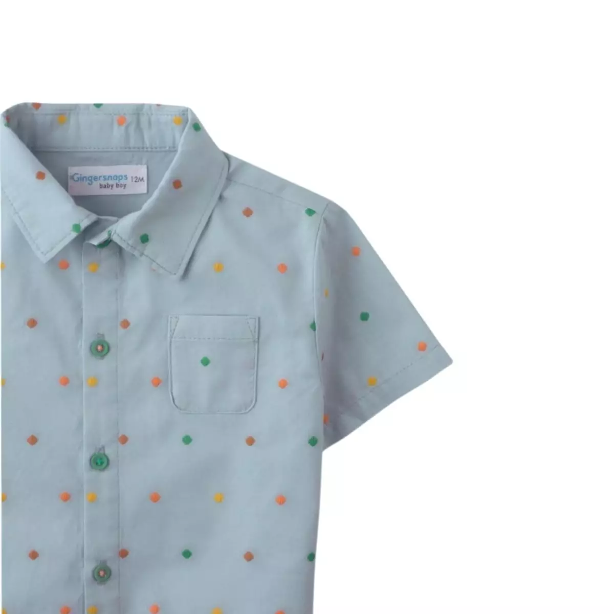 Gingersnaps Baby Coney Island Woven Btndown - Kemeja Bayi Laki-laki