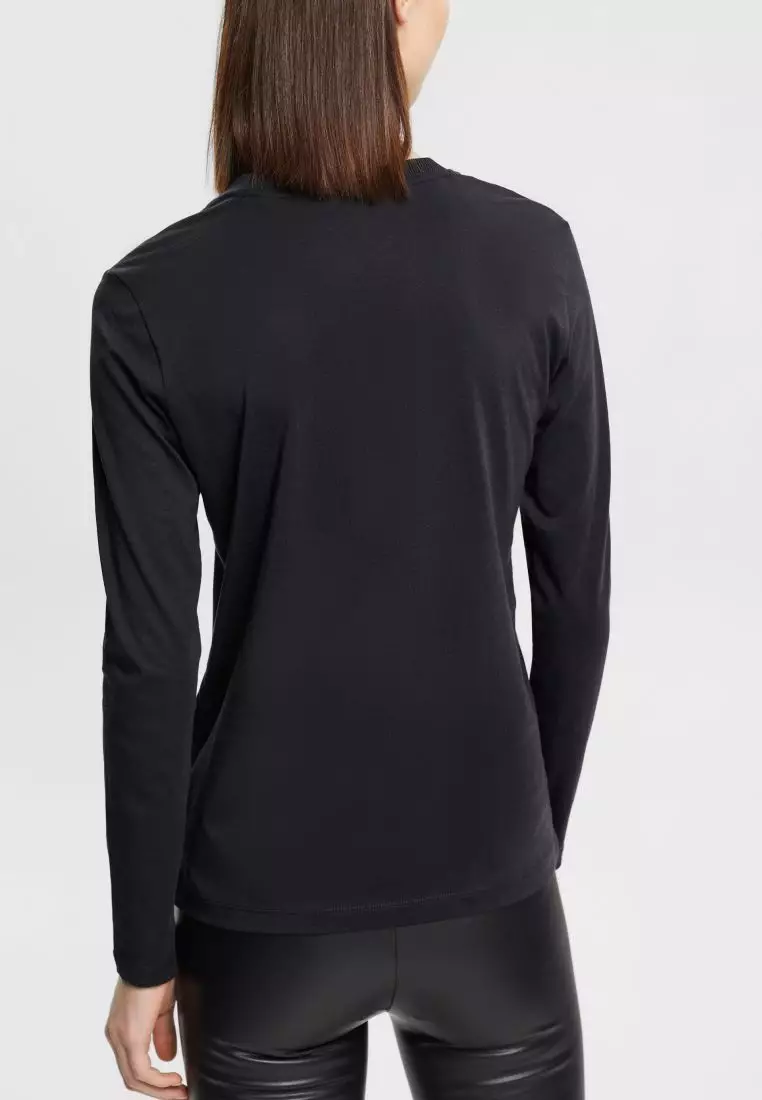 Buy Esprit ESPRIT Long-sleeved t-shirt with logo 2024 Online | ZALORA ...