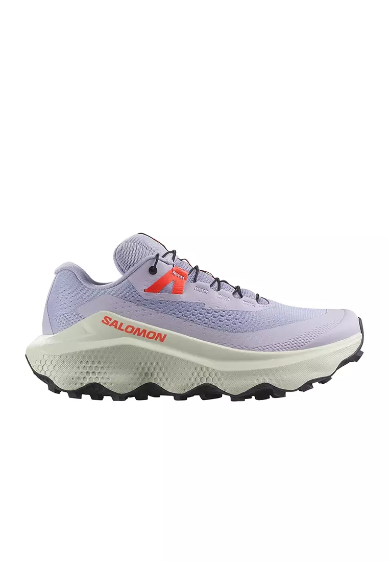 Discount on Salomon  shoes - SKU: Ultra Glide 3 Women Trail Running Shoes In Cosmic Sky/Icicle/Neon Flame