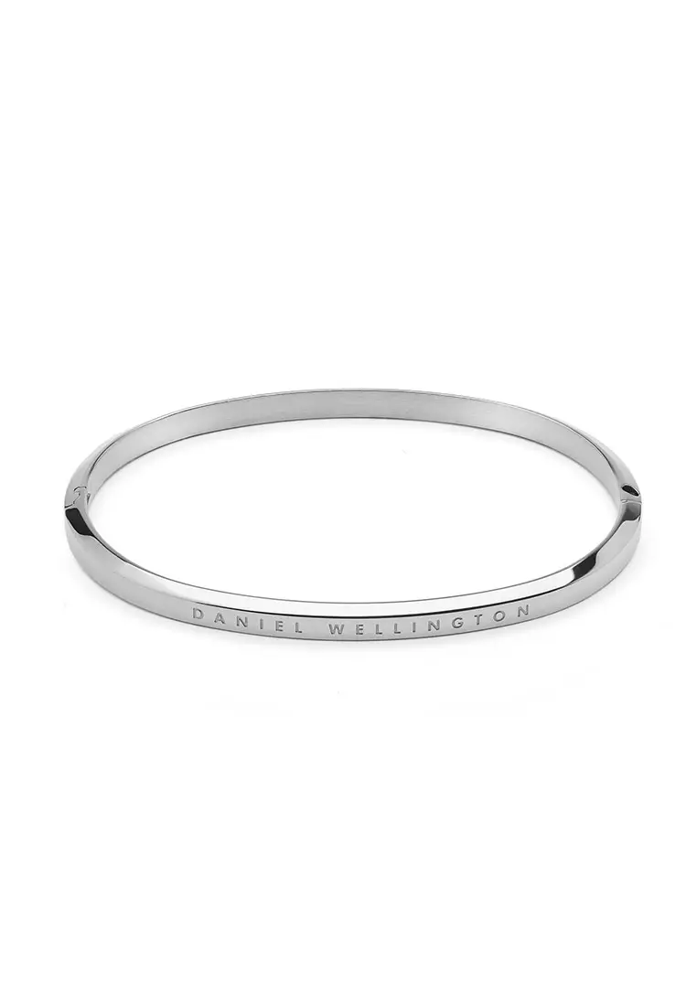 Classic Bangle Silver Unisex Bangle for women and men stainless steel crystal Bracelet DW Official Authentic Original