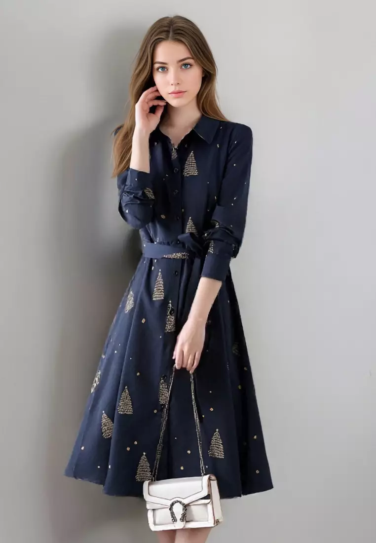 Buy Solace Printed Slim One Piece Dress 2026 Online | ZALORA