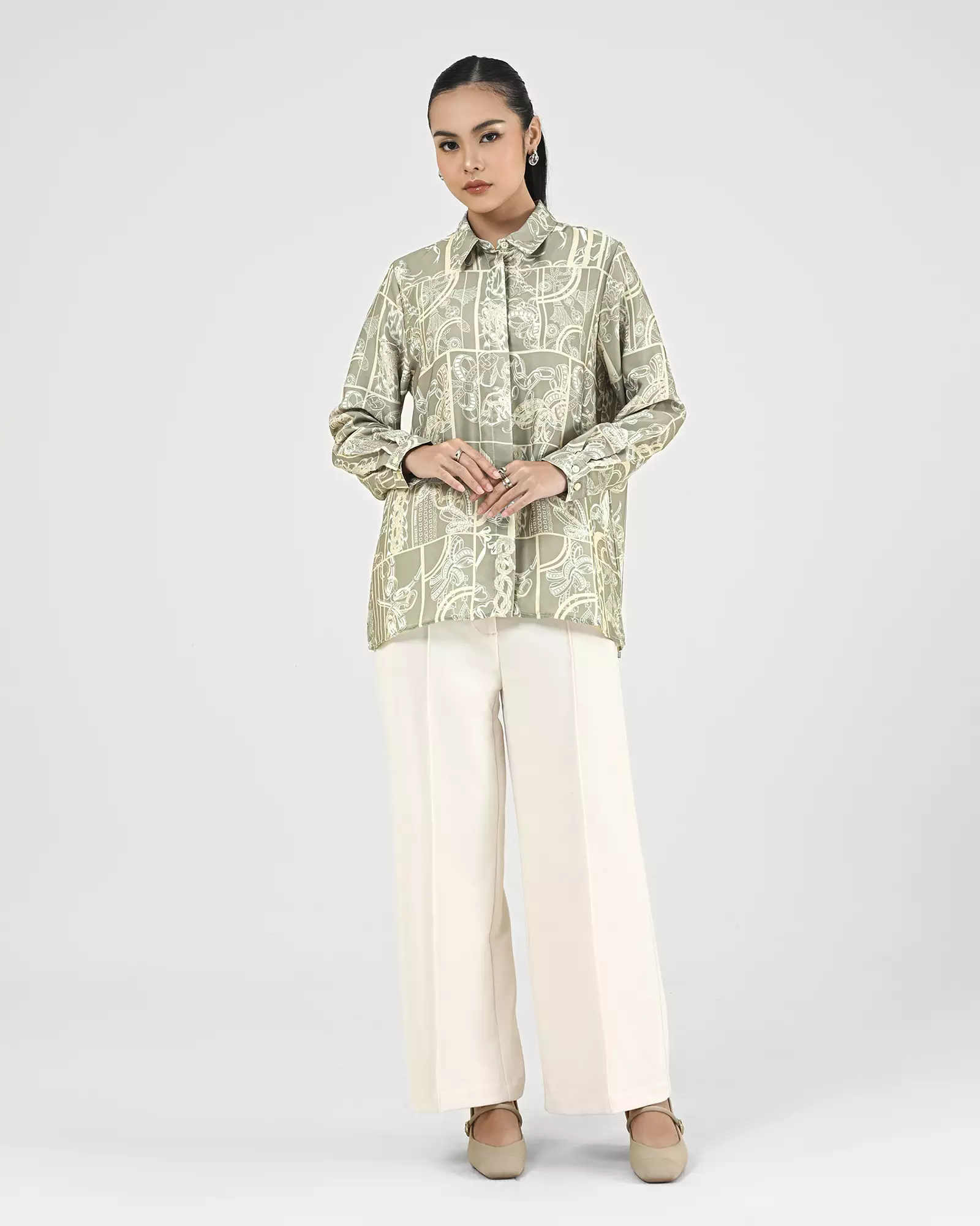 Geulis.id KEYLANI SHIRT - Taupe