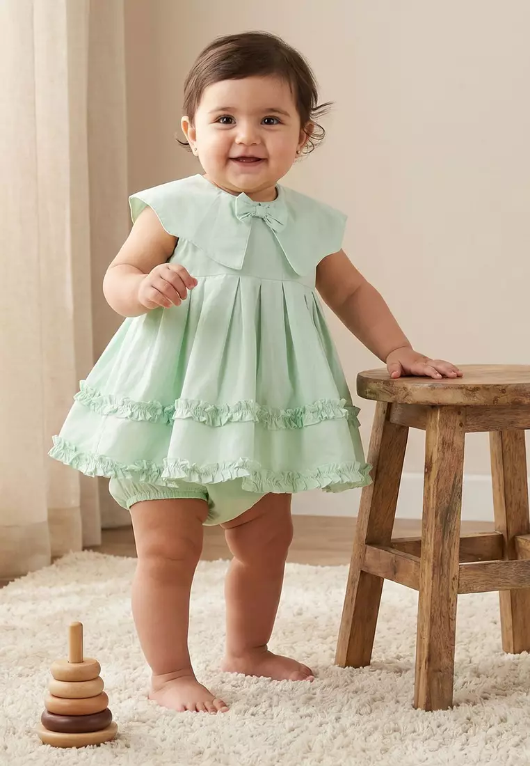 juniors knee length dresses Buy Babyshop Babyshop Collared Sleeveless Dress With Bloomers Online knee length red dresses for juniors