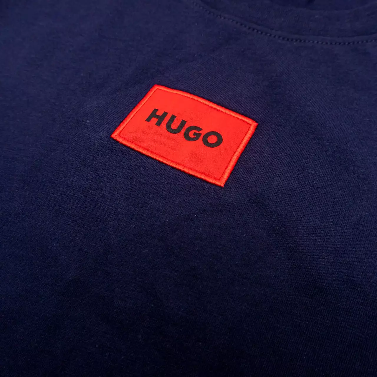 Diragolino Logo-Label T-Shirt in Cotton Jersey Blue
