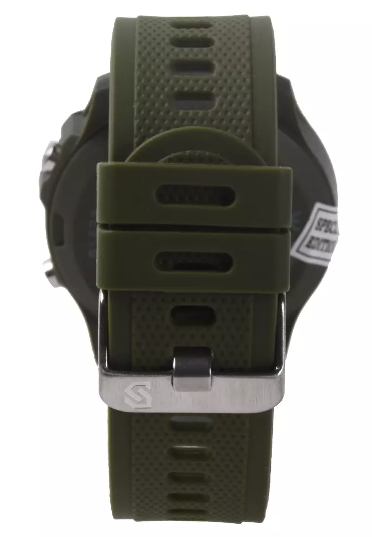 Digitec Gatot Kaca - Smart Watch - Jam Tangan Pintar - Green - Rubber Strap - GKC-GR