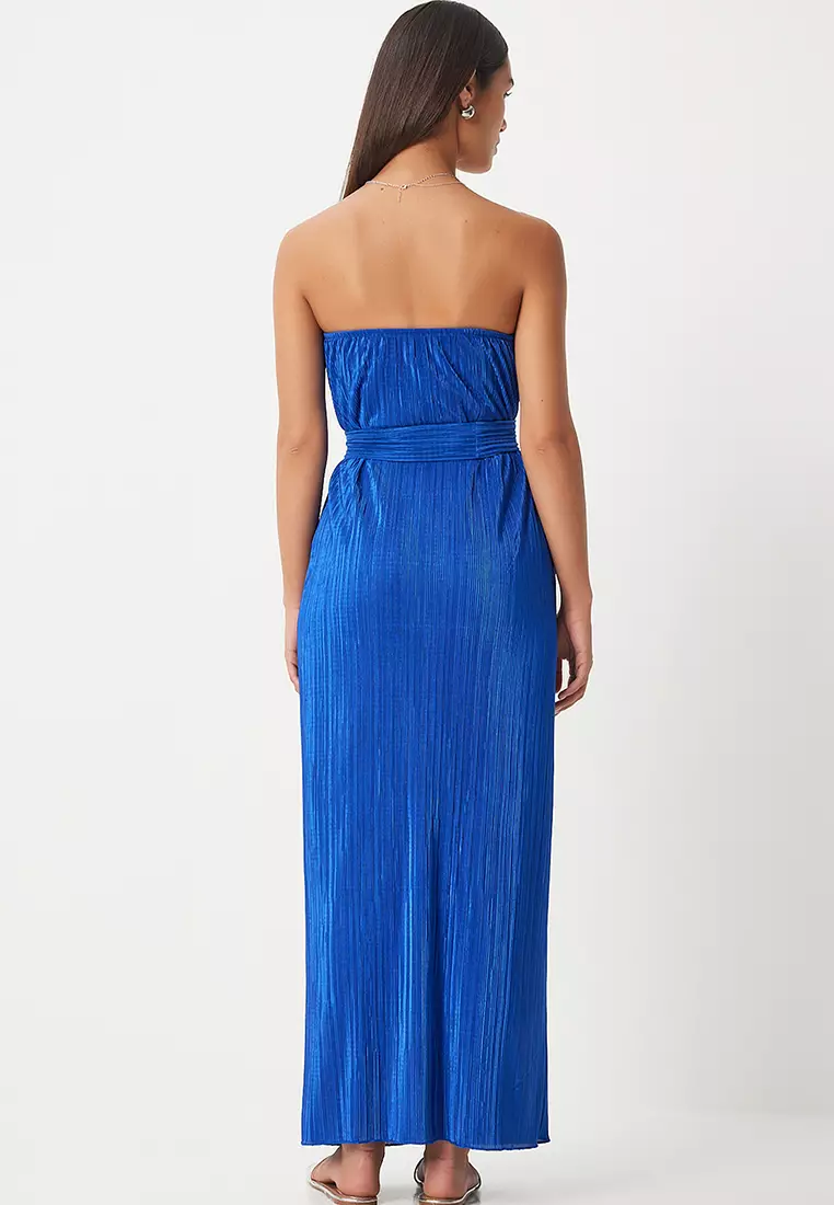 Pleated Maxi Dress