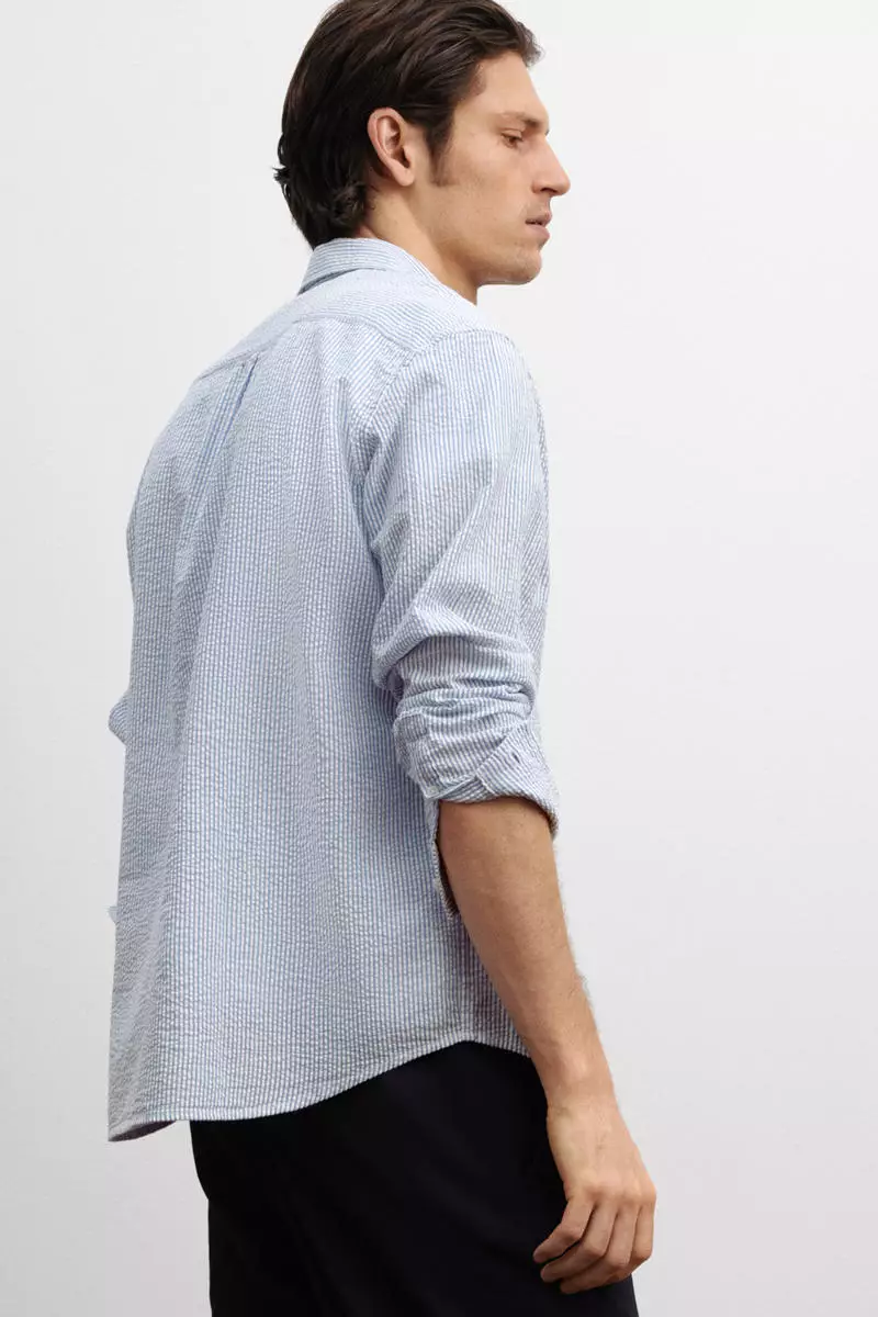 Loose Fit Seersucker shirt