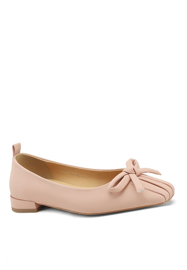 VANSA Fashion Bow Square Toe Low Heel Shoes VSW-F02061320